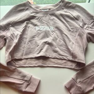 Gymshark Women's Pink Cropped Long Sleeve